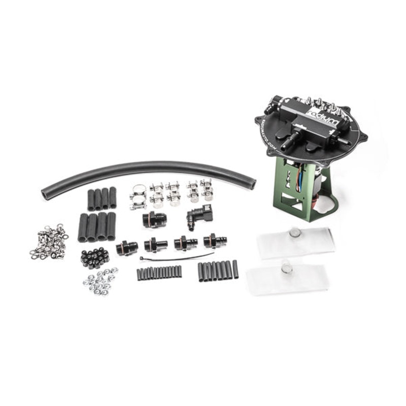 Radium Fuel Pump Hanger, EVO 7-8-9 20-1340 Fuel Hanger EVO 7-8-9 Fits AEM 50-1220 or DW440