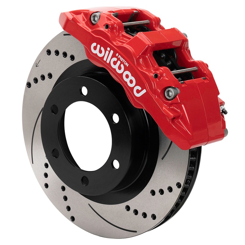 Wilwood 21-24 Ford Bronco Aerolite 6R Kit Front Brake Kit Black (Slotted)