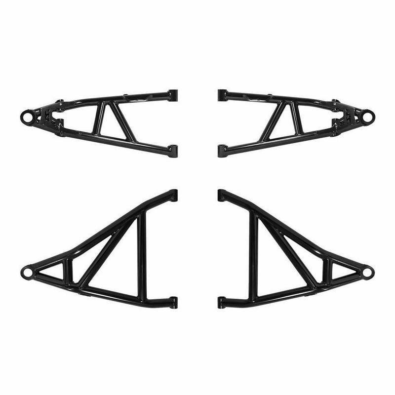 Can Am X3 64″ High Clearance A-Arms Semi Gloss Black