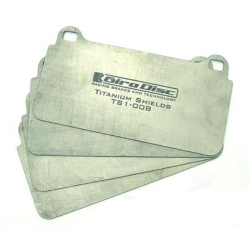 Girodisk Titanium Pad Shields for C8 (Z51 Brakes) Front
