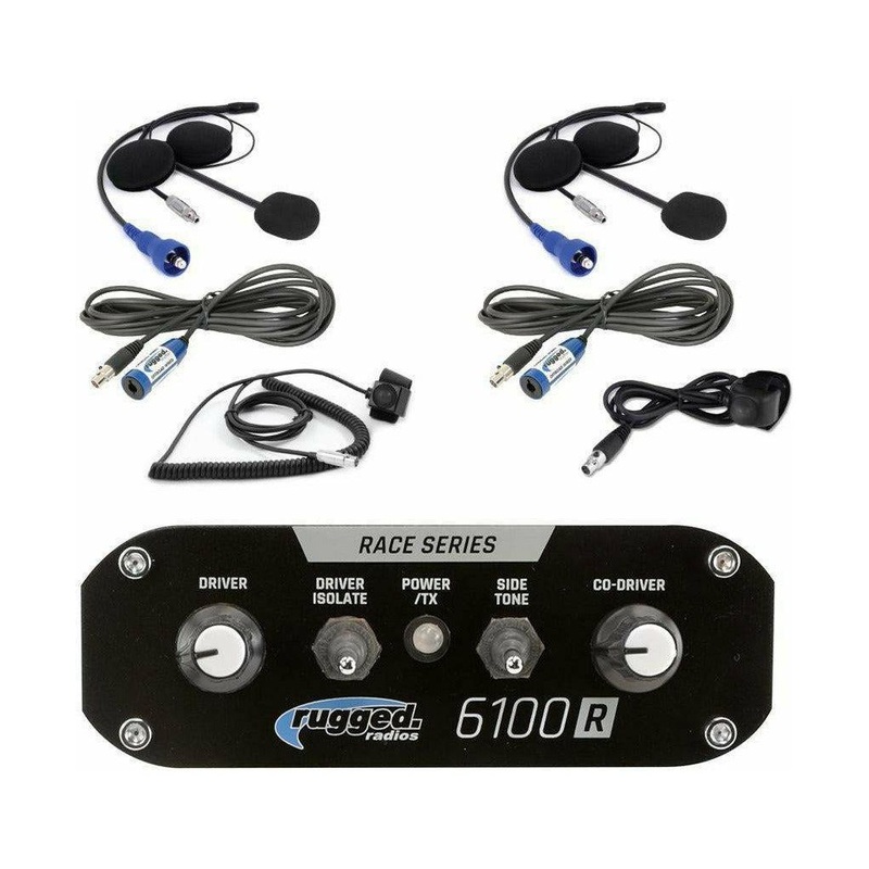 RRP6100 2 Person Race Intercom System with Helmet Kits Don’t Install DSP Chips