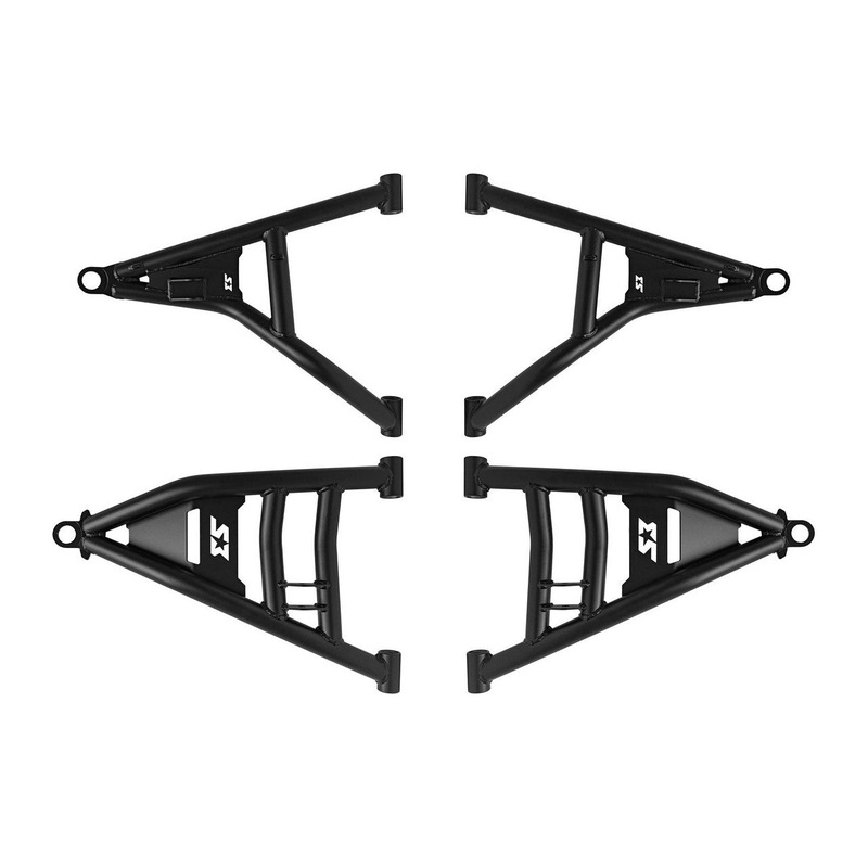 Polaris Ranger XD 1500 +2″ Forward High Clearance A-Arm Kit Semi Gloss Black No Ball Joints No A-Arm Bushing Kit