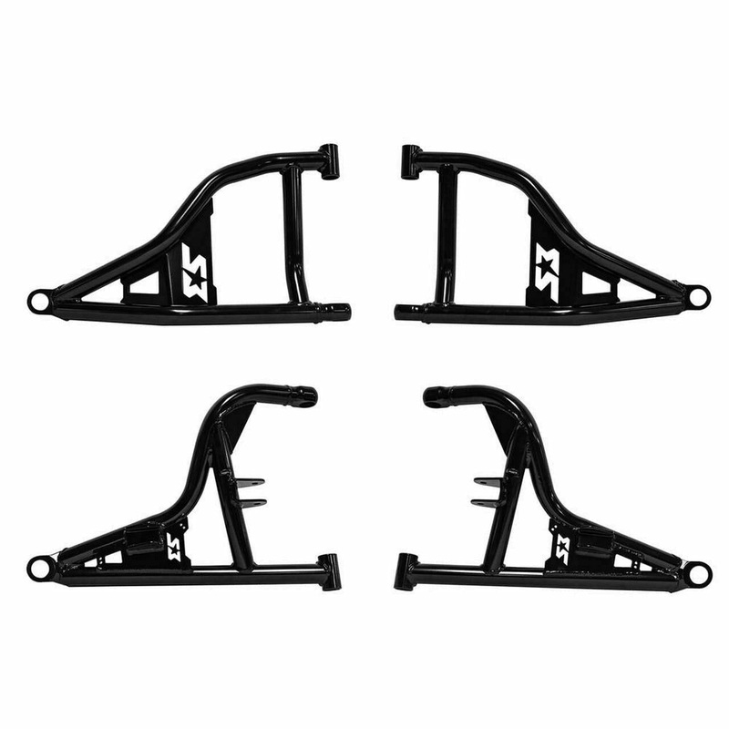 Polaris RZR Pro XP +2″ Forward High Clearance A-Arms Semi Gloss Black No Bushing Kit No Ball Joints