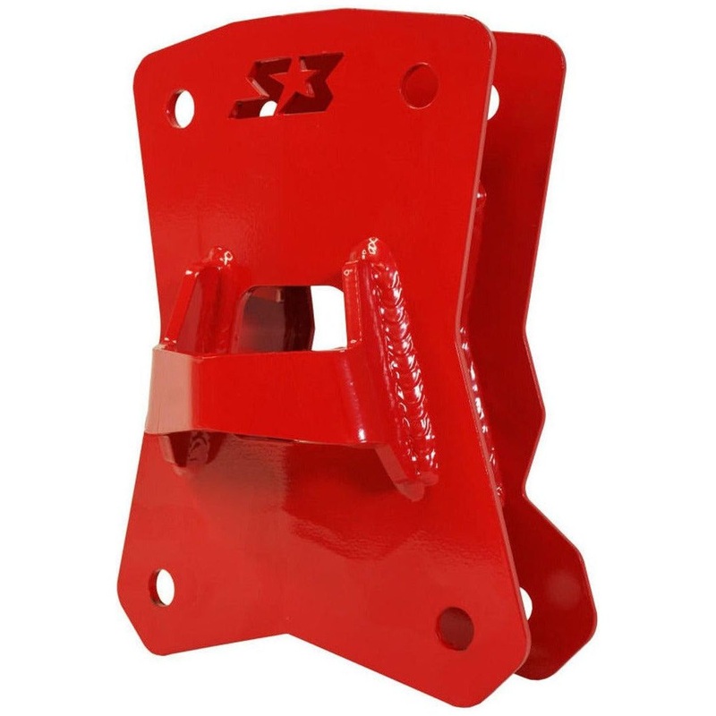 Polaris RZR Turbo R Double Shear Radius Pull Plate Semi Gloss Black