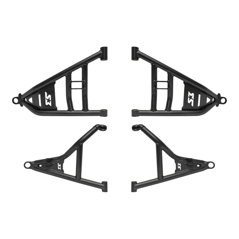 Polaris Xpedition +2″ Forward Offset High Clearance A-Arm Kit Black No Ball Joints No Bushing Kit