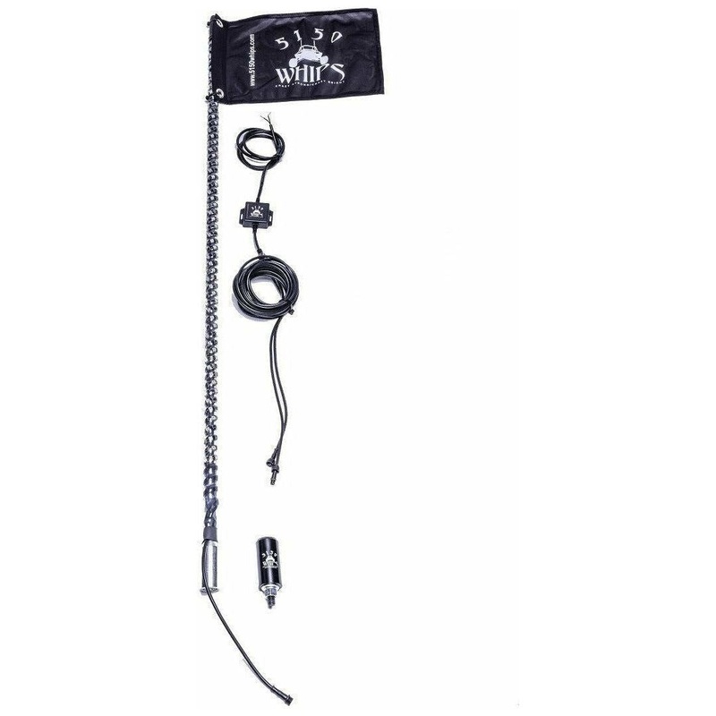 187 LED Whip with Flag (Single) 2FT