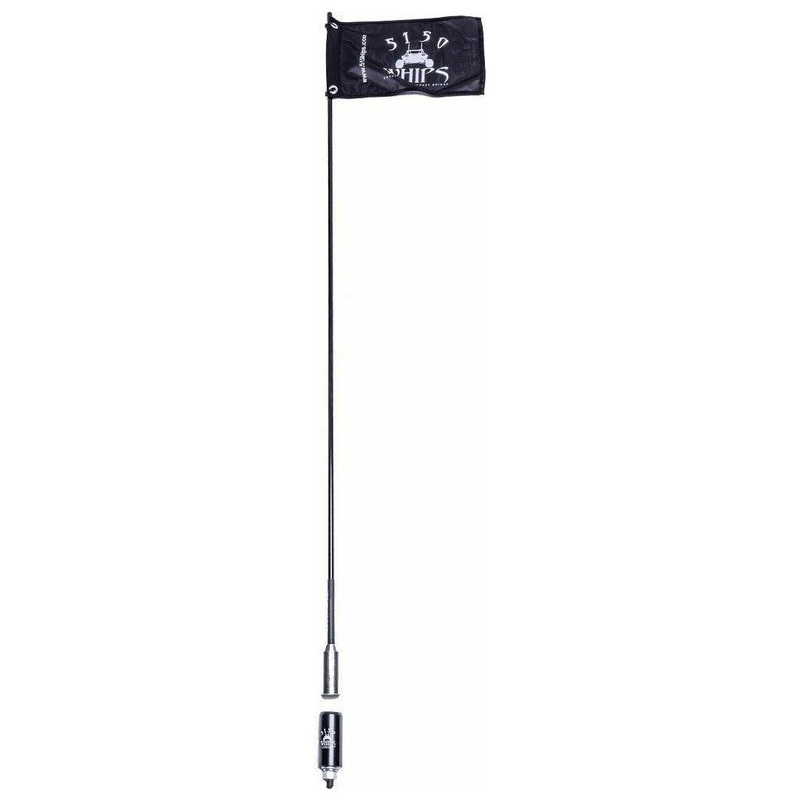 Day Time Whip with Flag (Single) 3FT