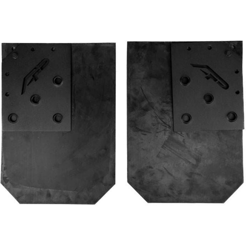 Polaris RZR Pro / Turbo R Rear Mud Flaps Black