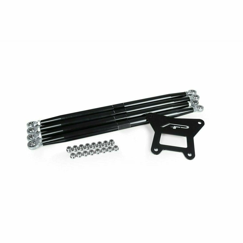 Polaris RZR Turbo S Adjustable Radius Rods Black