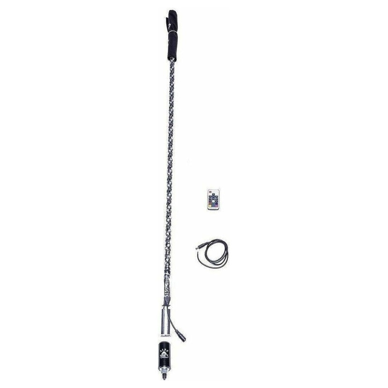 Remote LED Whip with Flag (Single) 2FT