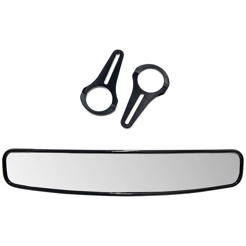 Can Am 17″ Curved Rear View Mirror 1.875″ Clamp