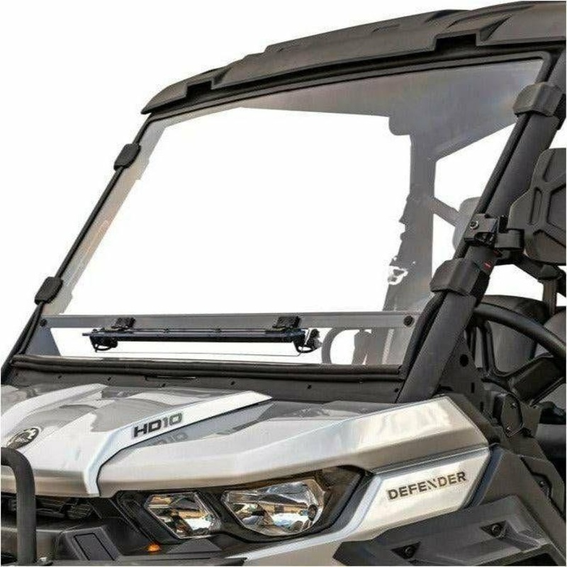 Can Am Defender Scratch Resistant Vented Full Windshield Flip-Up Vent Panel