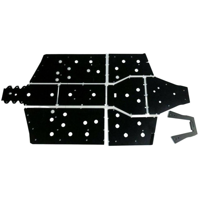 Polaris Ranger XP 1000 Crew (2019-2020) Full Skid Plate Black