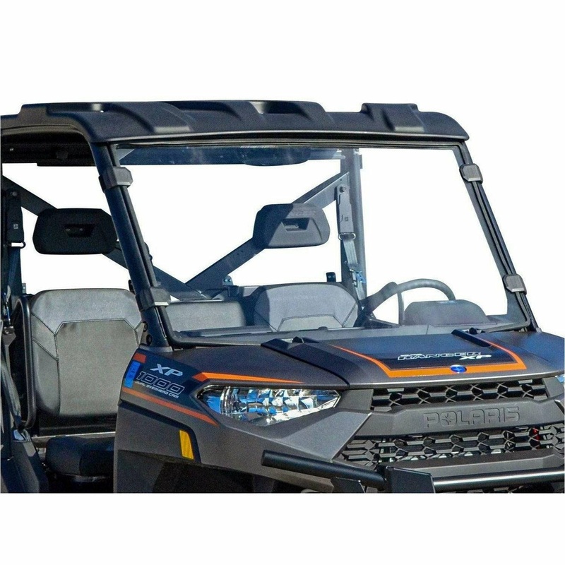 Polaris Ranger XP 900 Scratch Resistant Full Windshield Standard Polycarbonate (Clear)