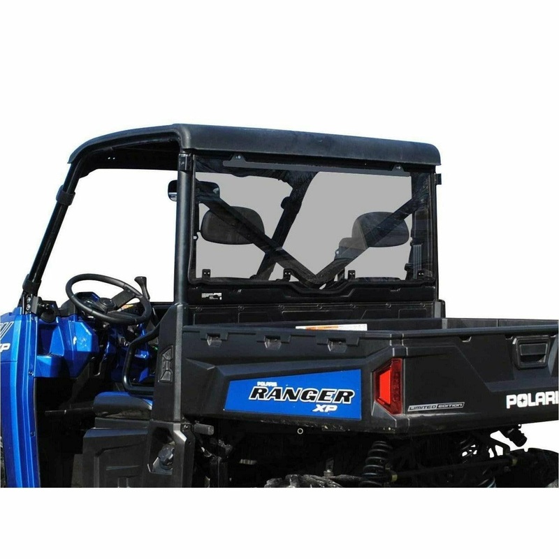 Polaris Ranger XP 900 Scratch Resistant Rear Windshield Standard Polycarbonate (Light Tint)