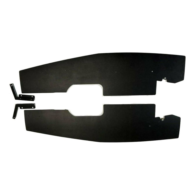 Polaris RZR (2019+) Rear Fender Extensions Black