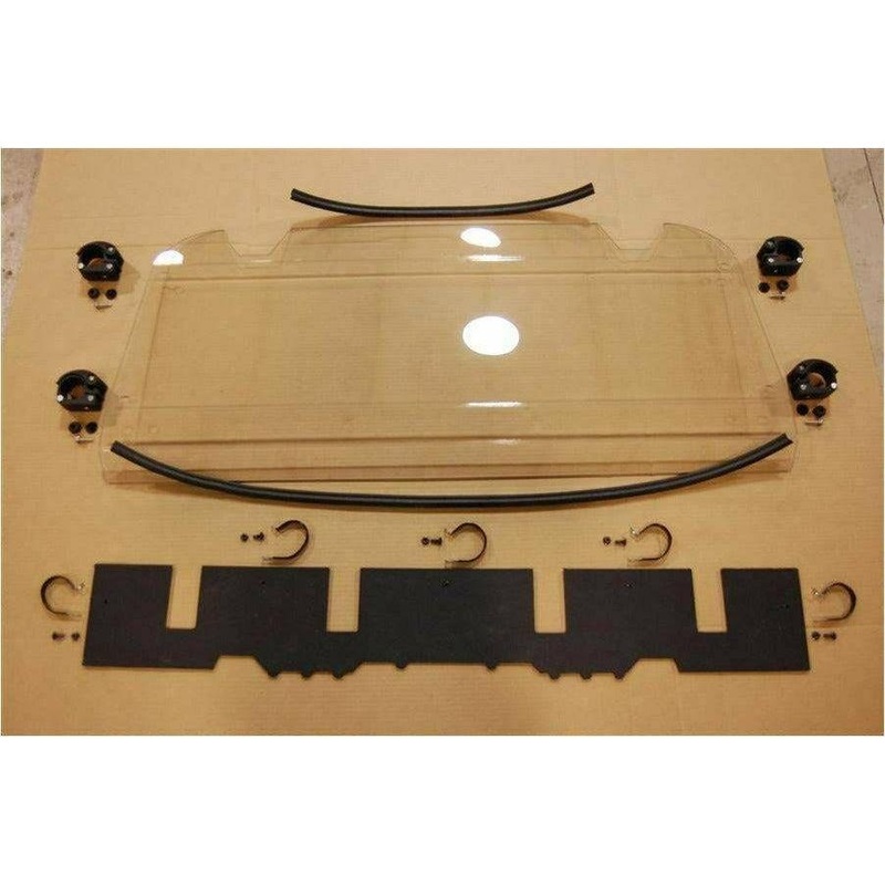 Polaris RZR XP 1000 / Turbo Polycarbonate Rear Windshield No 6 Point Harness Bar