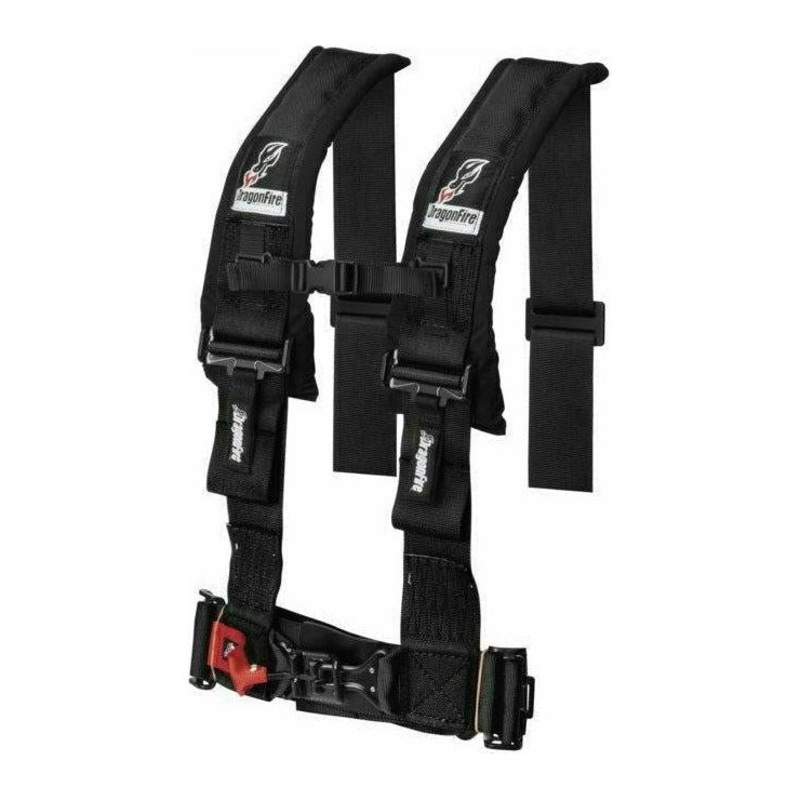 4 Point 3″ Harness with Buckle Black