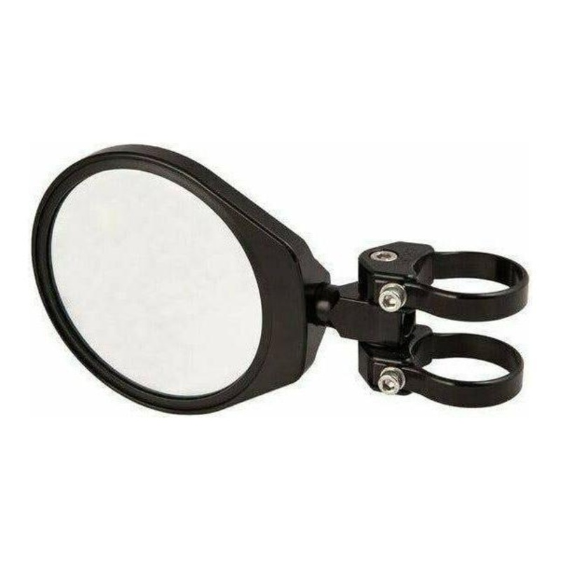 6 Convex Glass Folding Side Mirror Black 1.5″