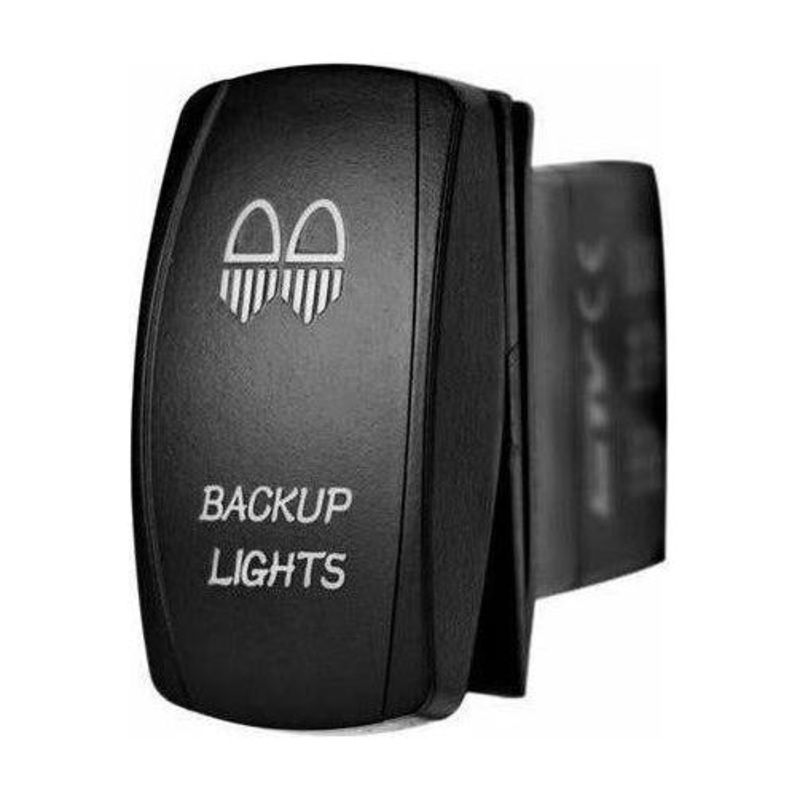 Backup Lights Rocker Switch Blue LED