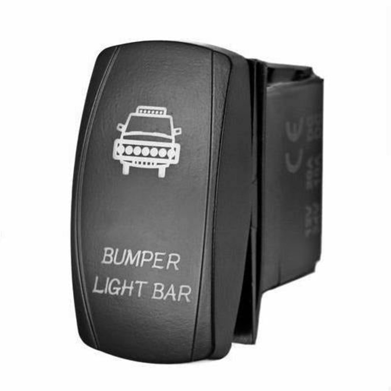 Bumper Light Bar Rocker Switch Blue LED