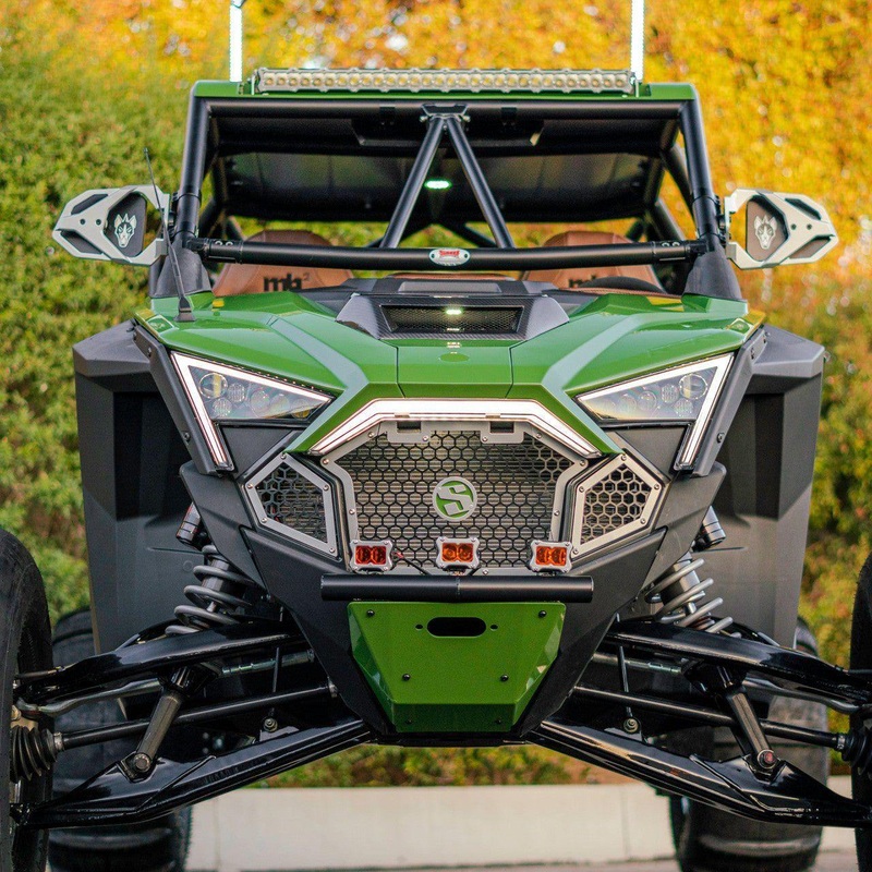 Polaris RZR Pro R / Turbo R Front Grille Kit Raw Grille Raw Trim