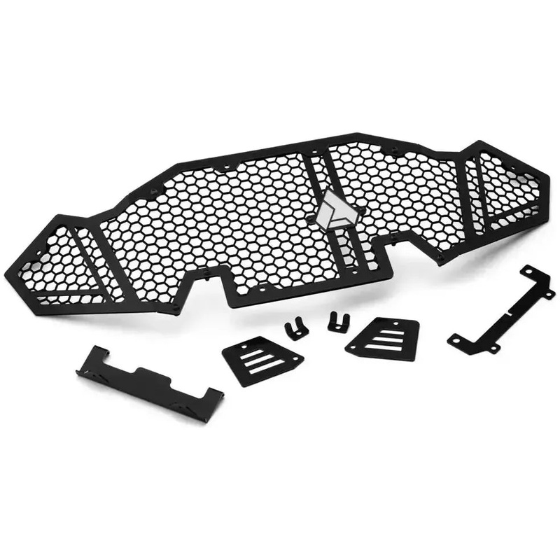 Polaris RZR Turbo R Hellfire V2 Front Grille Black