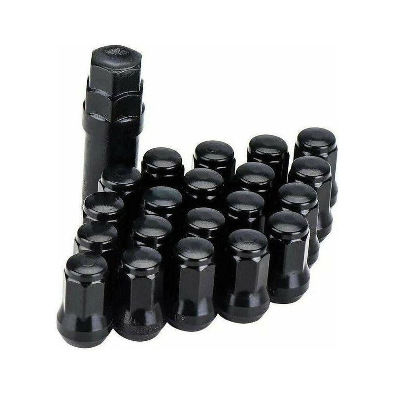 UTV 5 Lug Nut Set M12x1.5 with Key Black