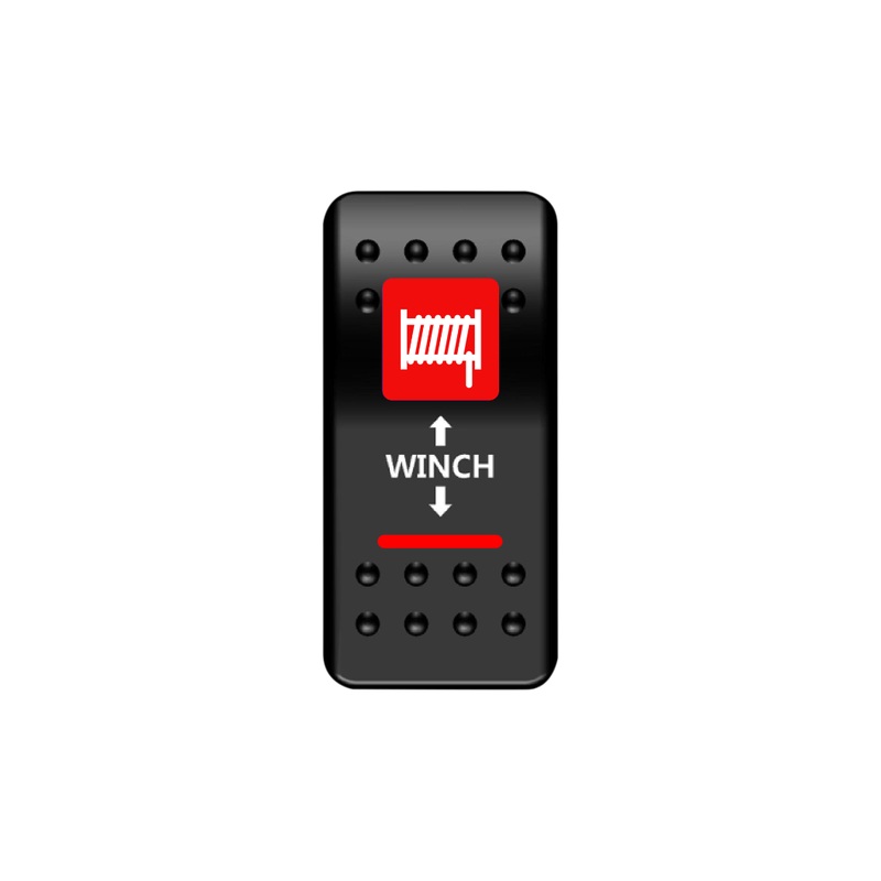 Winch Rocker Switch (Red)