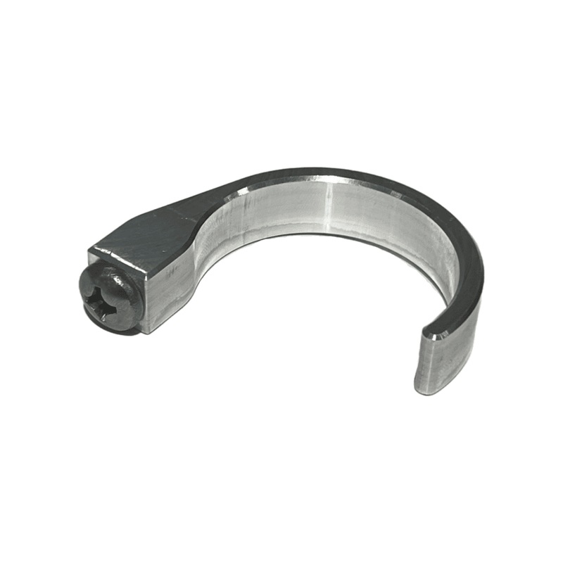 Billet Aluminum Windshield Clamp U Clamp 1.5″ Raw