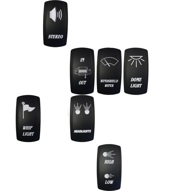 Laser Engraved Switches (GARAGE SALE) Fog Lights None (Switch Plate Only)