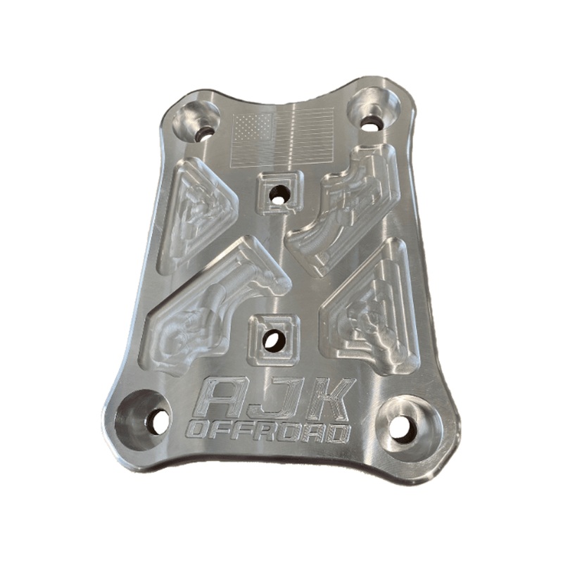 Polaris RZR Pro R / Turbo R Billet Radius Rod Plate No Tow Hook Raw