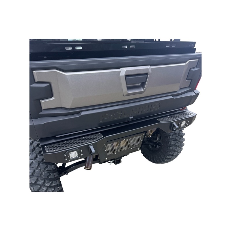 Polaris Xpedition Rear Bumper No Lights (Hexagon Inserts) Black Top Tread Hexagon
