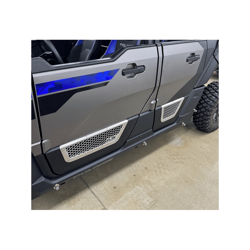 Polaris Xpedition Vented Lower Door Inserts Front Raw No Solid Back Cover