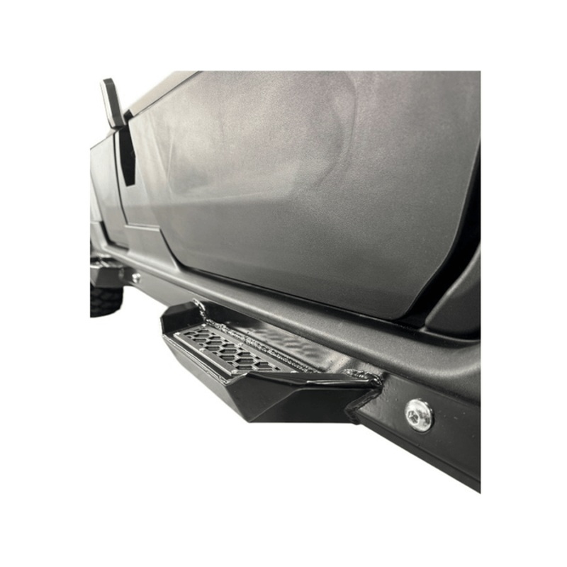 Polaris Xpedition Rock Sliders with Step 2 Door Black