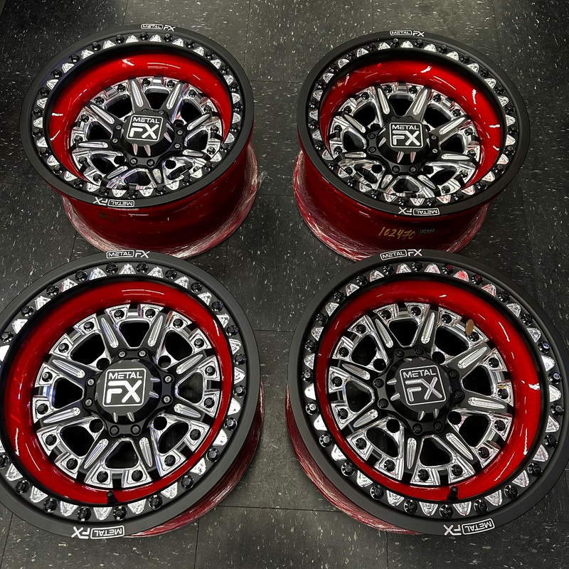 Ballistic Forged Beadlock Wheel Set 4×137 15×8 (-13mm) (Custom)