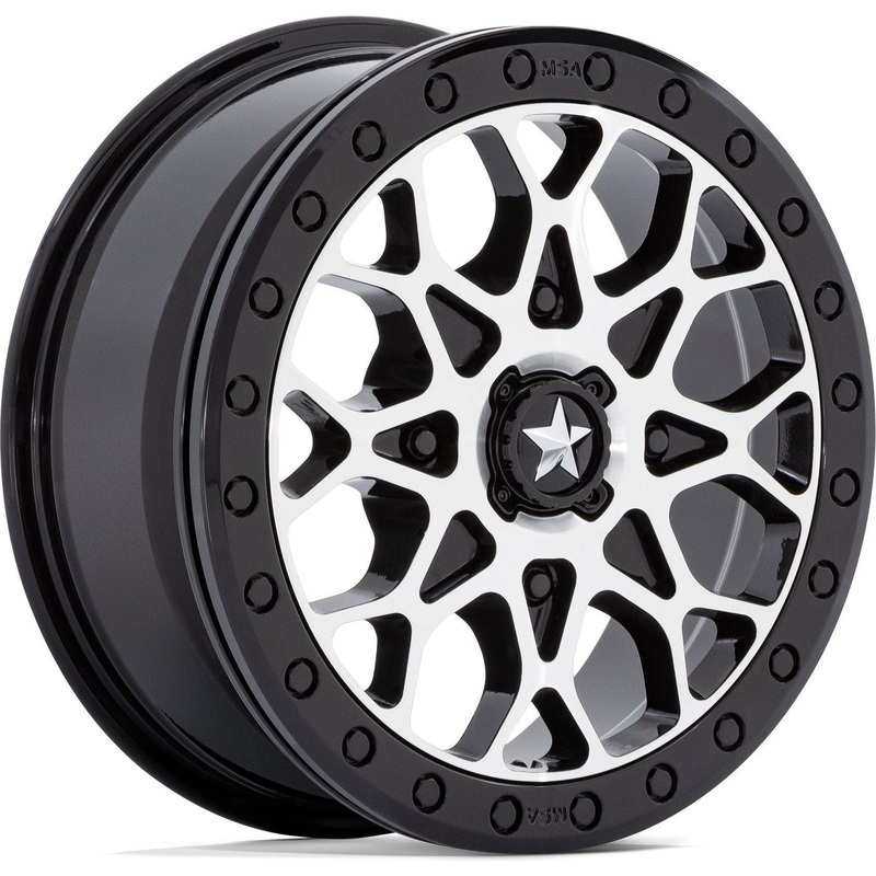 M48 Portal Beadlock Wheel (Gloss Black Machined) 4×110 15×6