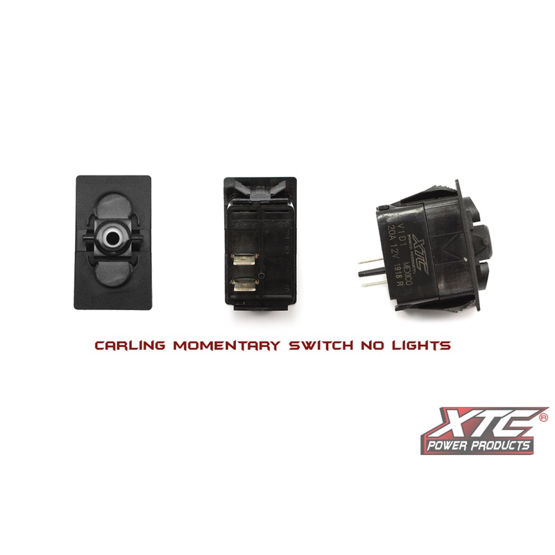 (ON)-OFF SPST Momentary Rocker Switch with No Lights