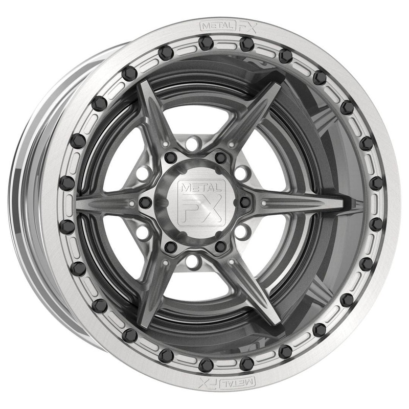 Bullet 6R Forged Beadlock Wheel (3-Piece) 6×5.5 15×8 (-13mm) Raw