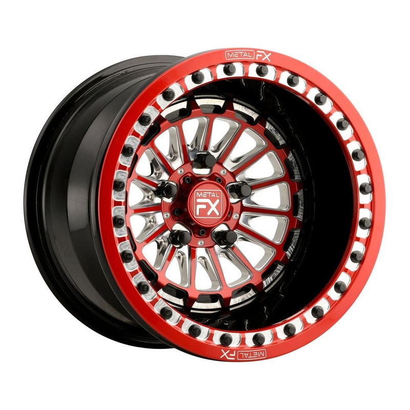 Delta R Forged Beadlock Wheel (3-Piece) 5×114.3 15×8 (-13mm) Raw