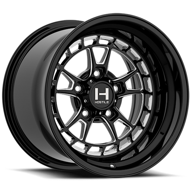 HF22 Rival UTV Forged Wheel (Gloss Black/Blade Cut) 5×114.3 15×8 (0mm)
