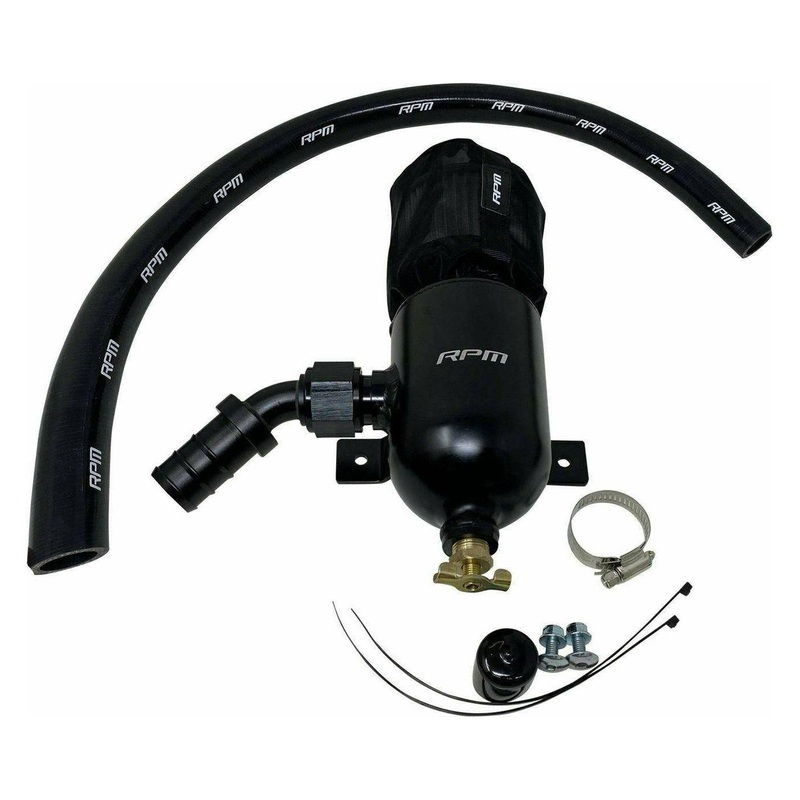 RPM Polaris RZR Turbo, XPT, Turbo R, S, & PRO XP Oil Catch Can Black