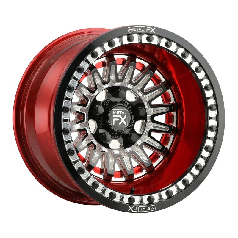Velocity R Forged Beadlock Wheel (3-Piece) 5×114.3 15×8 (-13mm) Raw