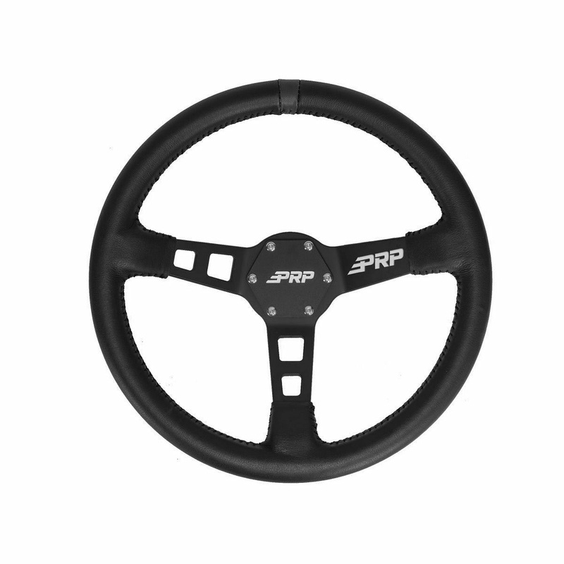 Deep Dish Steering Wheel (Leather) Black