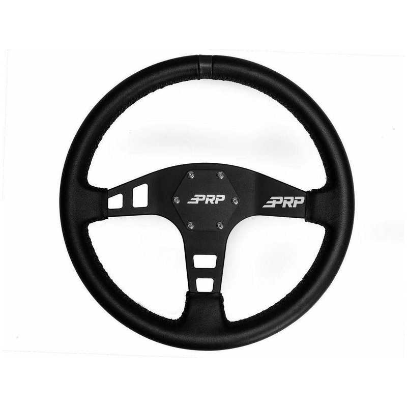 Flat Steering Wheel (Leather) Black