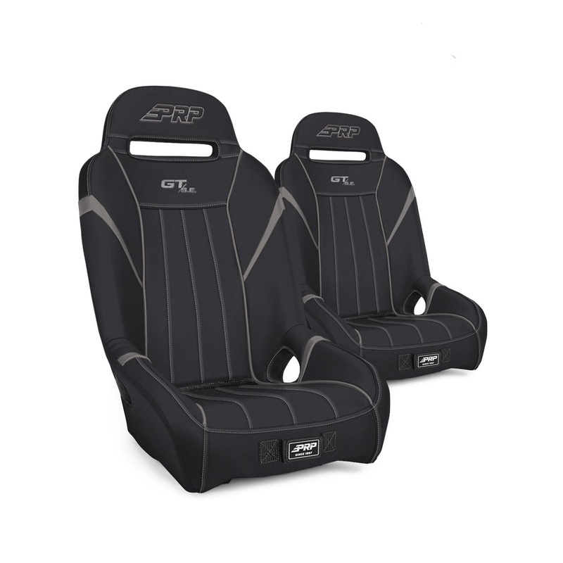 GT/S.E. Suspension Seats Kit for Can-Am Maverick X3 (Pair), Black & Gray