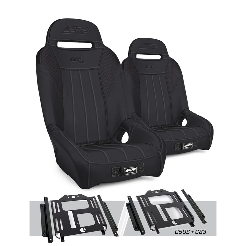 GT/S.E. Suspension Seats Kit for Polaris RZR 570, 800, 900 (Pair) All Black