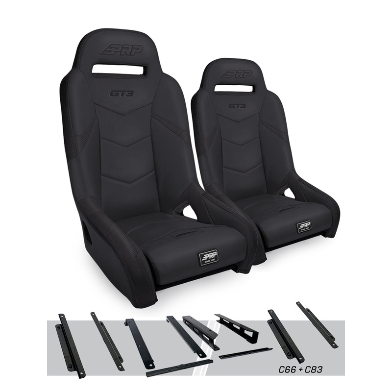 GT3 Suspension Seats Kit for Honda Talon (Pair) All Black