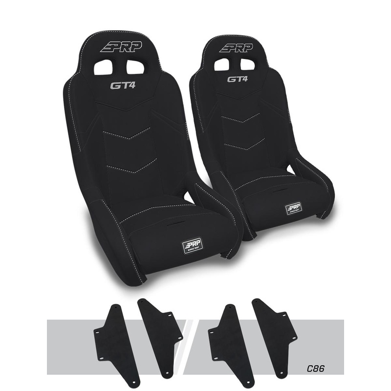 GT4 Suspension Seats Kit for Can-Am Maverick X3 (Pair) All Black