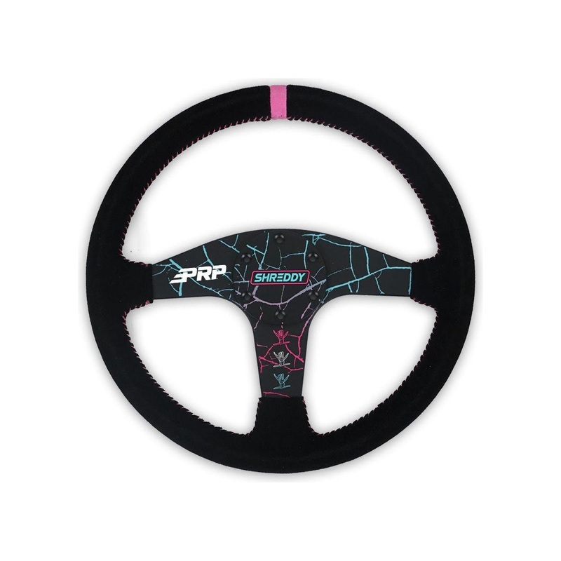 Shreddy Cracked Flat Steering Wheel